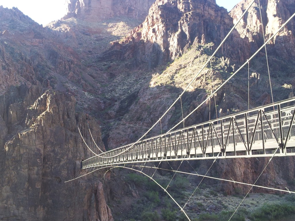 The Silver Bridge crossing the Colorado River